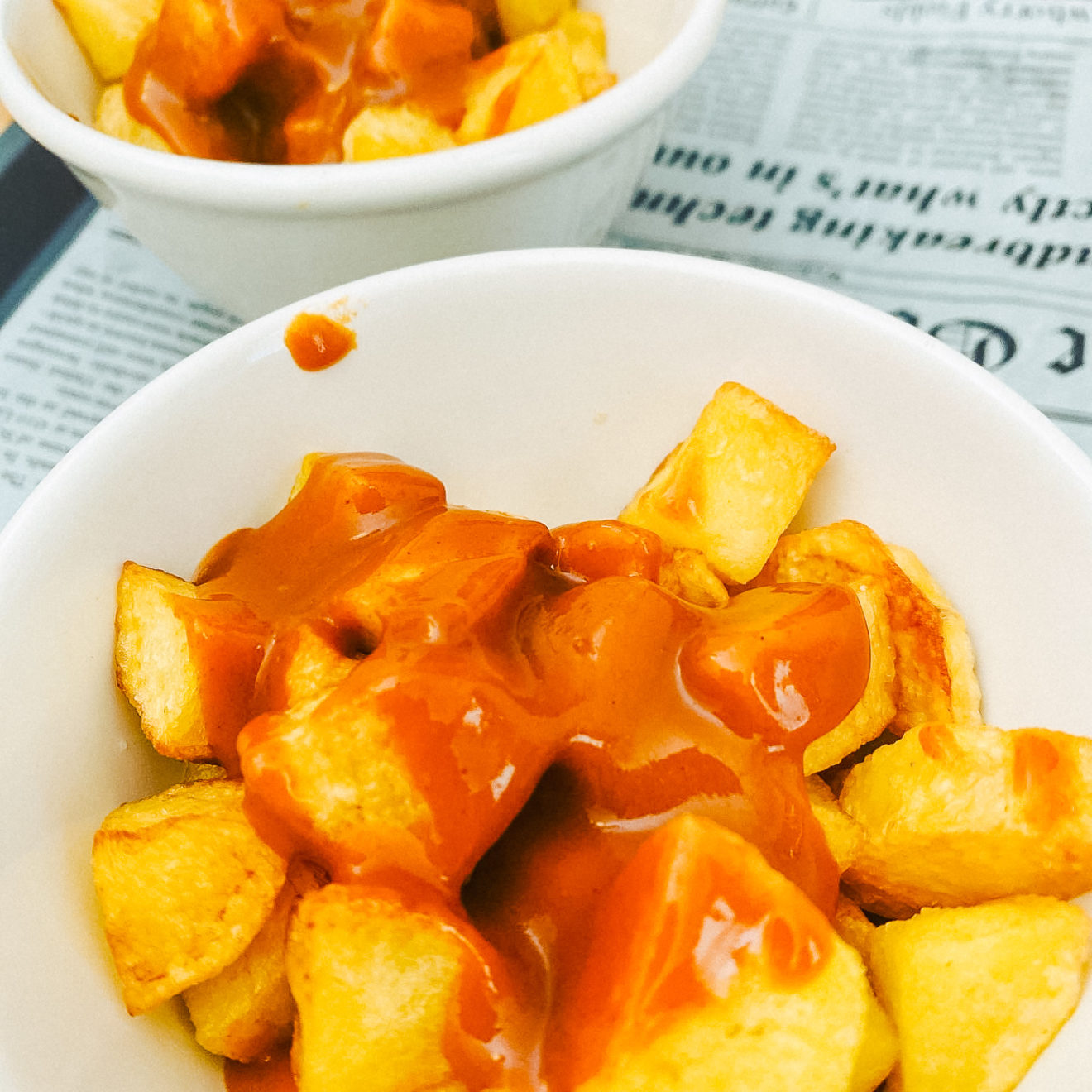 Spanische Tapas - Patatas Bravas mit Salsa wie in Madrid - ohne Tomaten ...